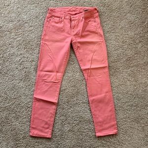 Seven for all Mankind pink skinny jeans, size 27